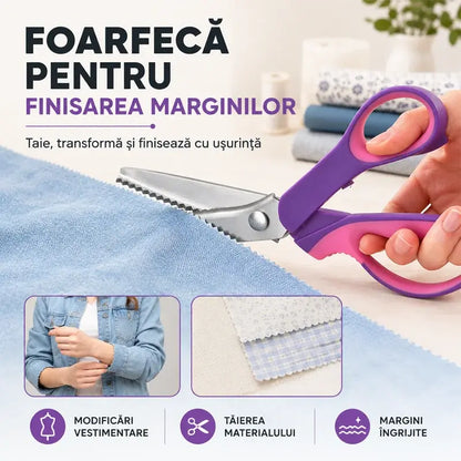✂️ Reže besprijekorno i sprječava habanje materijala! Profesionalne cik-cak / valovite škare za krojenje i ručni rad! ✨