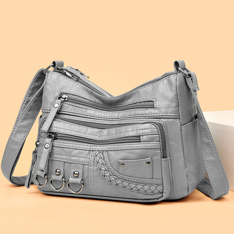 💥【50% zniżka na czas ograniczony】👜2024 nowa torba na ramię / crossbody z miękkiej skóry o dużej pojemności-3868687