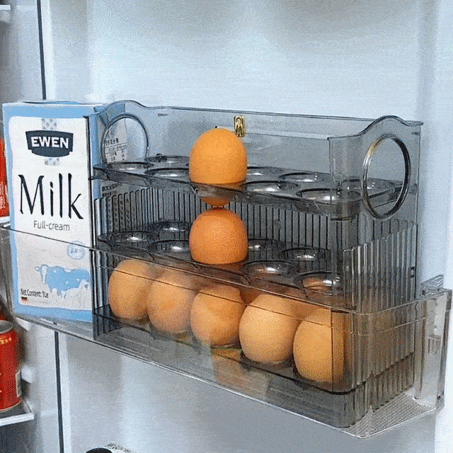 🥚👍【Plačilo ob dostavi】💥 Škatla za shranjevanje jajc, posebej zasnovana za shranjevanje sveže hrane na stranskih vratih hladilnika