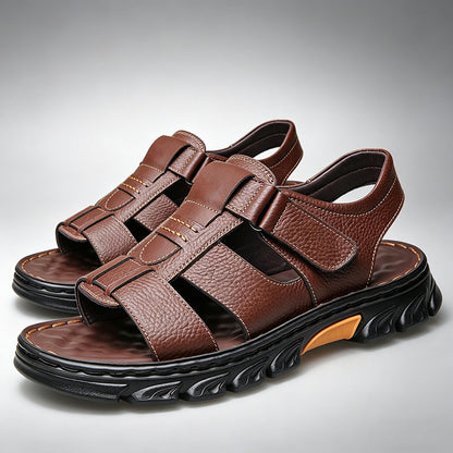 💥【38~44】Sandalias casuales de cuero para hombre