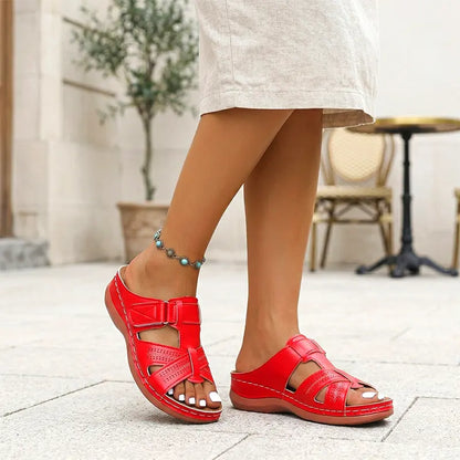 Colección de verano 2026 ✨ Pantuflas de piel auténtica con soporte plantar 👡 ¡Ultra cómodas y ajustables!