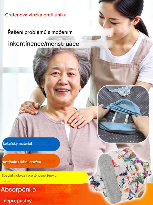 【Základná štartovacia sada (4 ks)】Opakovaně použitelná dámská vložka, když chcete zůstat v suchu a pohodlí po celý den