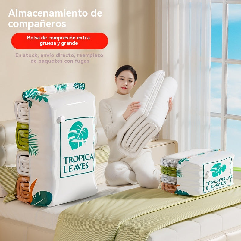 🧳【5 artículos por 26 euros】💨 Bolsa de almacenamiento al vacío grande y compresible: no requiere bomba, es a prueba de fugas e ideal para ahorrar espacio en maletas y en casa ✈️