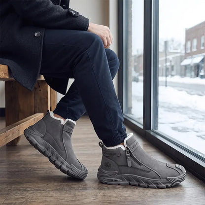 😎👞【39-44】Pánske zimné čižmy – teplé vysoké martinky, protišmykové a odolné