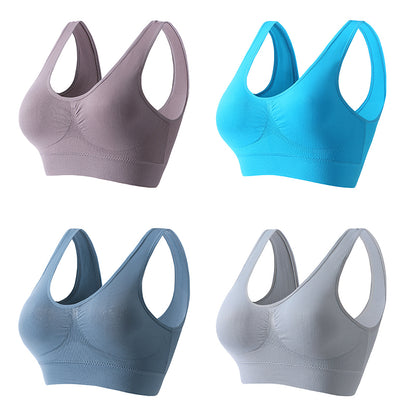 🔥✨【4 артикула】【S-5XL】Секси сутиен с повдигащ механизъм без банели и големи размери