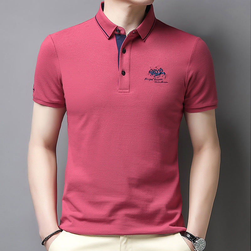🔥👔【50% отстъпка】【50-105 кг】Пролетна нова модна ежедневна мъжка бродирана поло риза 2026