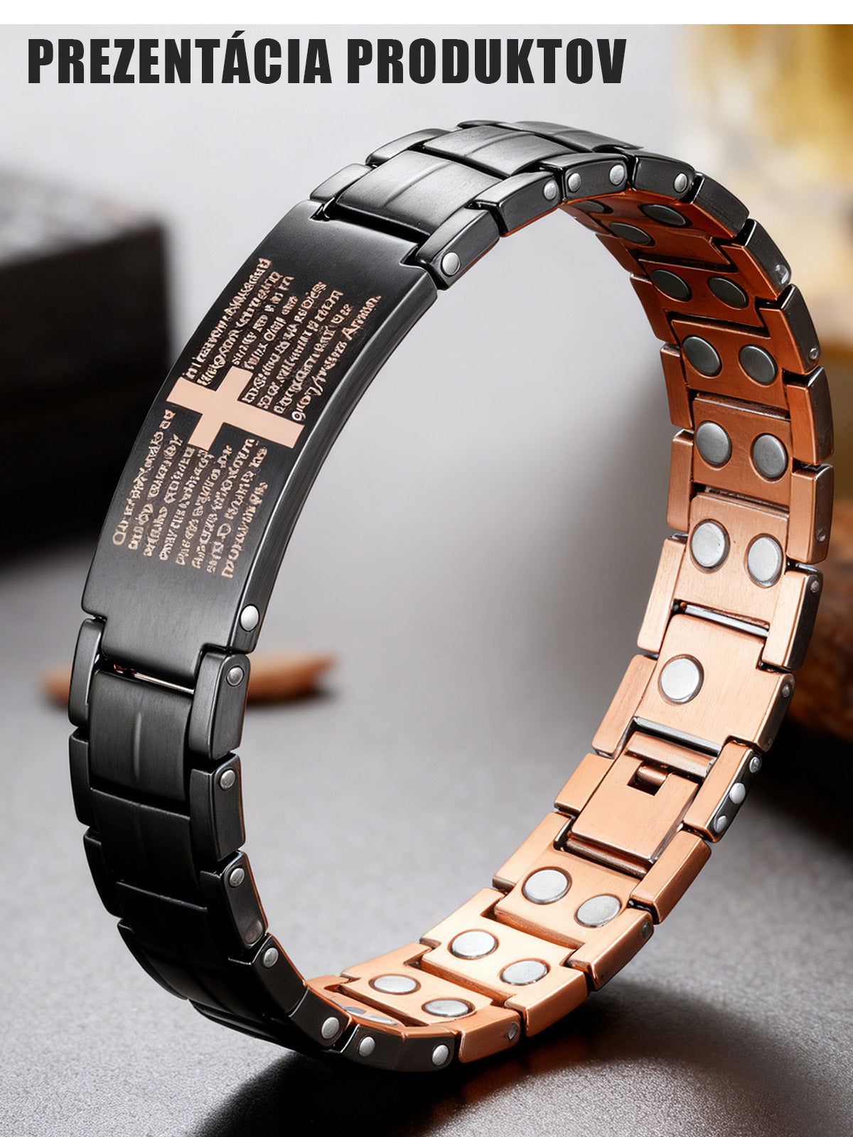 【Kup 1, otrzymaj 1】 45% zniżki – Antyczna czerwona miedziana bransoletka męska