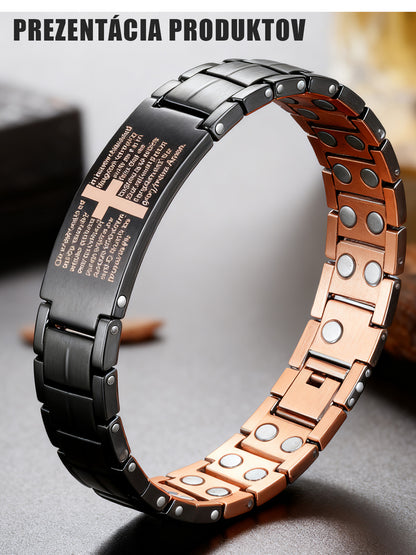 【Kup 1, otrzymaj 1】 45% zniżki – Antyczna czerwona miedziana bransoletka męska