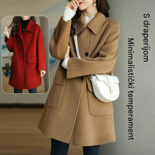 ✨🍂🎀【Plaćanje pouzećem💥】【M-2XL】Novi moderan i svestran dvostrani kašmirski kaput