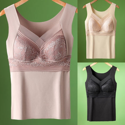 🔥❤️【Пакет от 3 части】【40-100 кг】✨⛄Есенно/зимен дантелен сутиен с гъши пух, красив дизайн на гърба, предотвратява увисването ✅