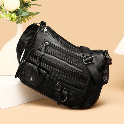 👜 2026: Ново поколение меки кожени рамочни чанти – елегантност и капацитет! ✨