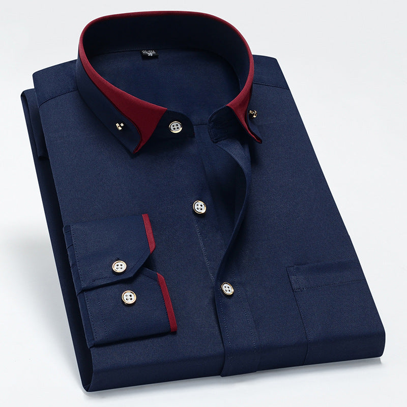 🔥👔 [S-4XL] 👕2025 nowa oddychająca męska koszula biznesowa casualowa