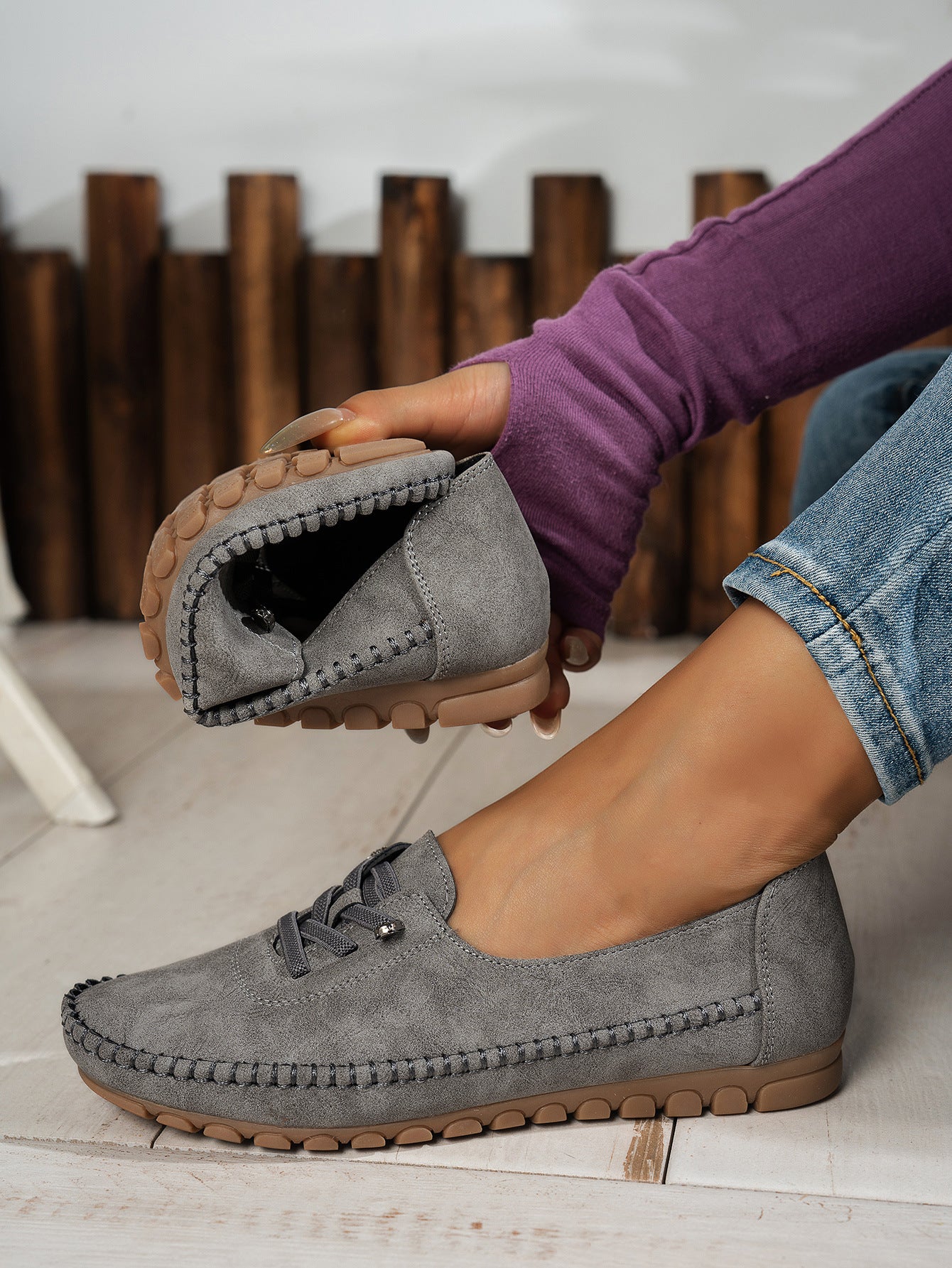 🔥[Descuento por tiempo limitado]Zapatos ortopédicos para mujer (tallas 36-43), fabricados en piel auténtica, con suela blanda, antideslizantes, antiolor y transpirables.