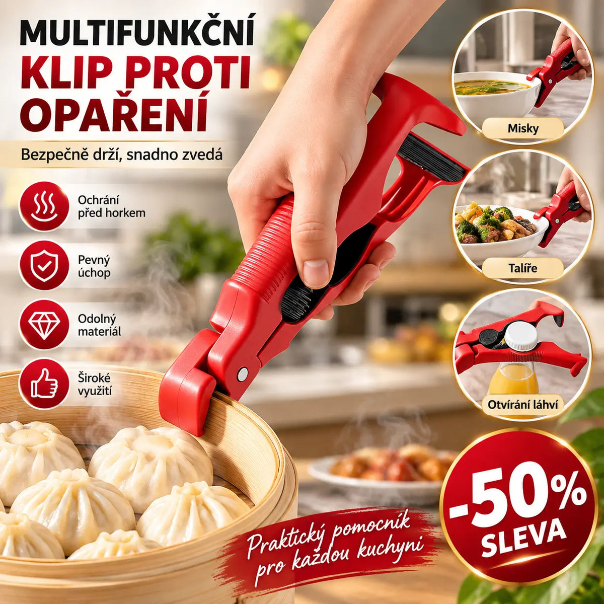 🔥Sada 3 kusov✨🥩【Kuchynský nevyhnutný predmet】Multifunkčný odstraňovač tanierov proti obareniu