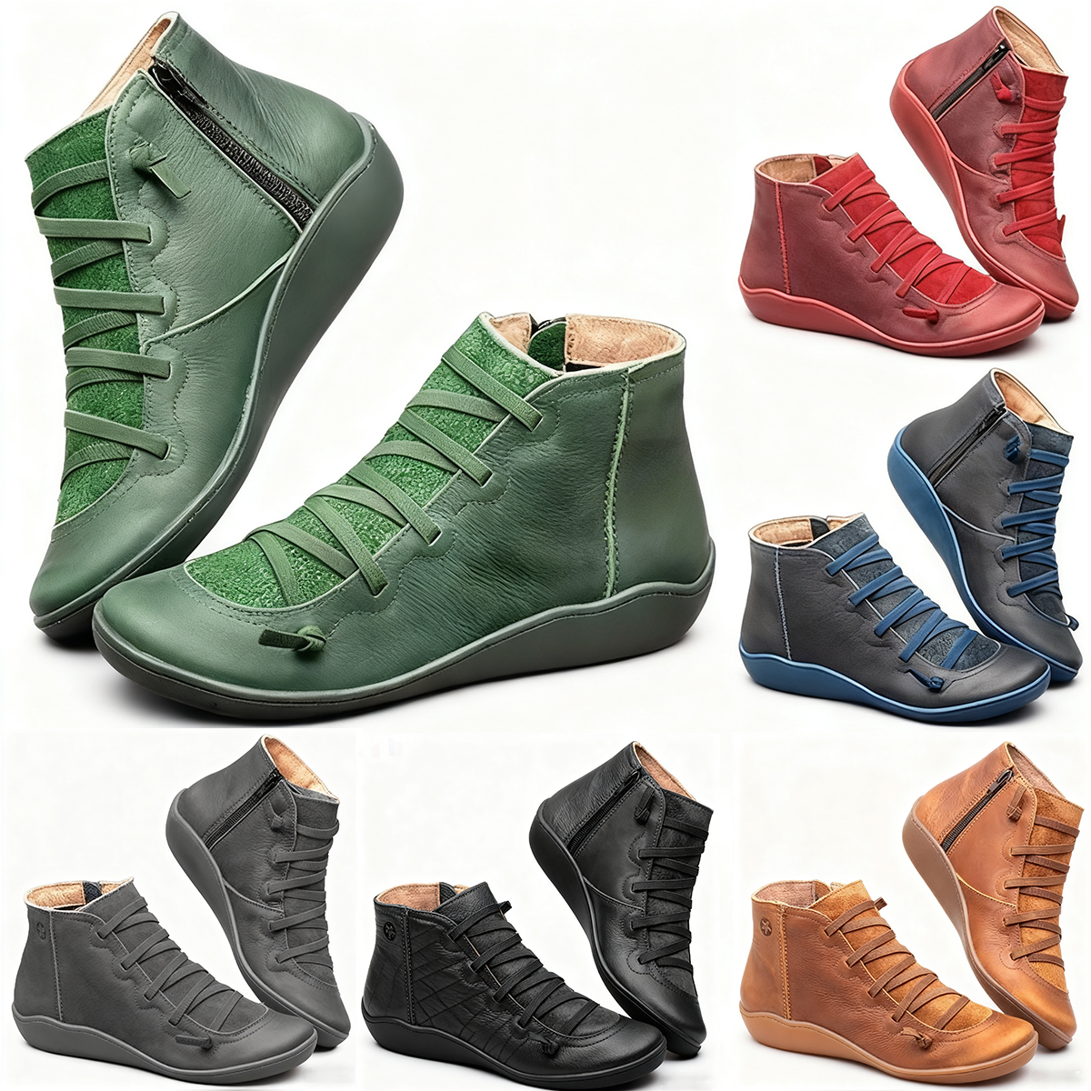 【Kupte 1 a získejte 1 zdarma】【35-43】Nové neformální dámské kotníkové boty velké velikosti