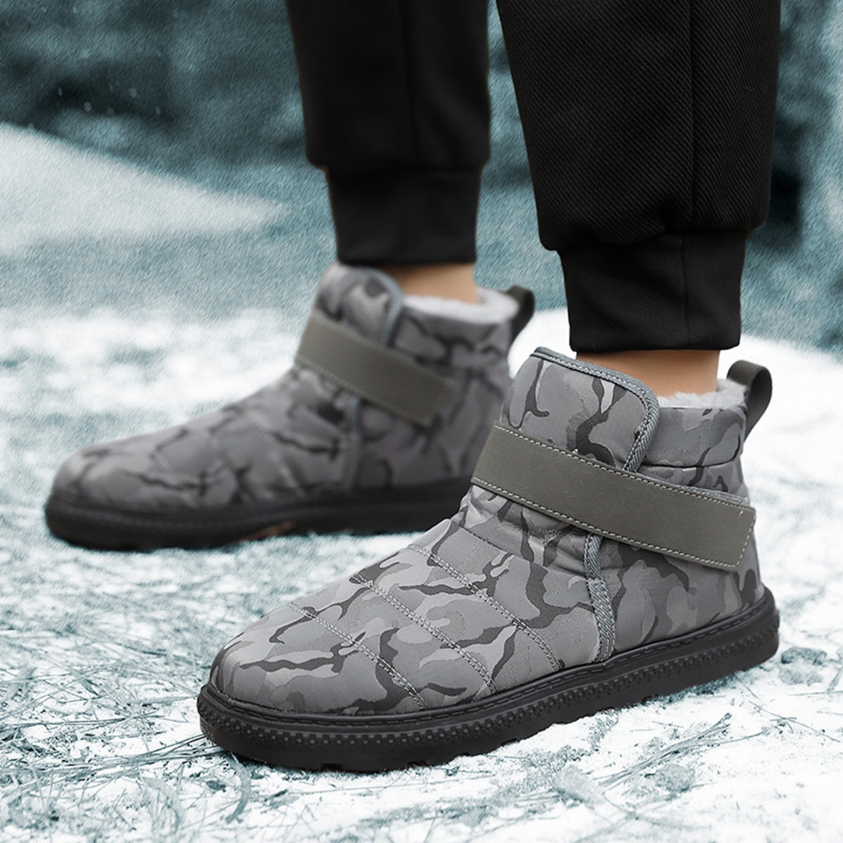 💥darmowa wysyłka💥 Ekstremalnie zimne buty śnieżne, wodoodporne, antypoślizgowe i ocieplane polarem.