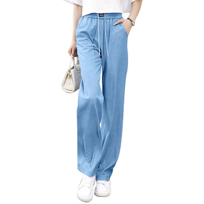 ❤️2025【S-3XL】 Dżinsy z wysokim stanem i szerokimi nogawkami typu Ice Silk-
