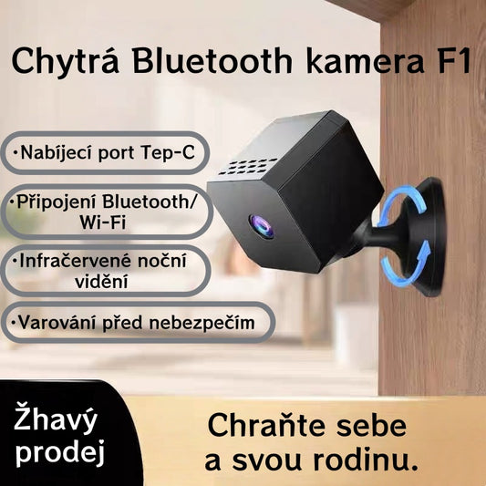 🏠📹🕵️🔥Malá čtvercová HD chytrá kamera, bezdrátové dálkové monitorování domácnosti (infračervené noční vidění, nahrávání videa, pořizování fotografií a odesílání upozornění na mobilní telefon v případě anomálií).