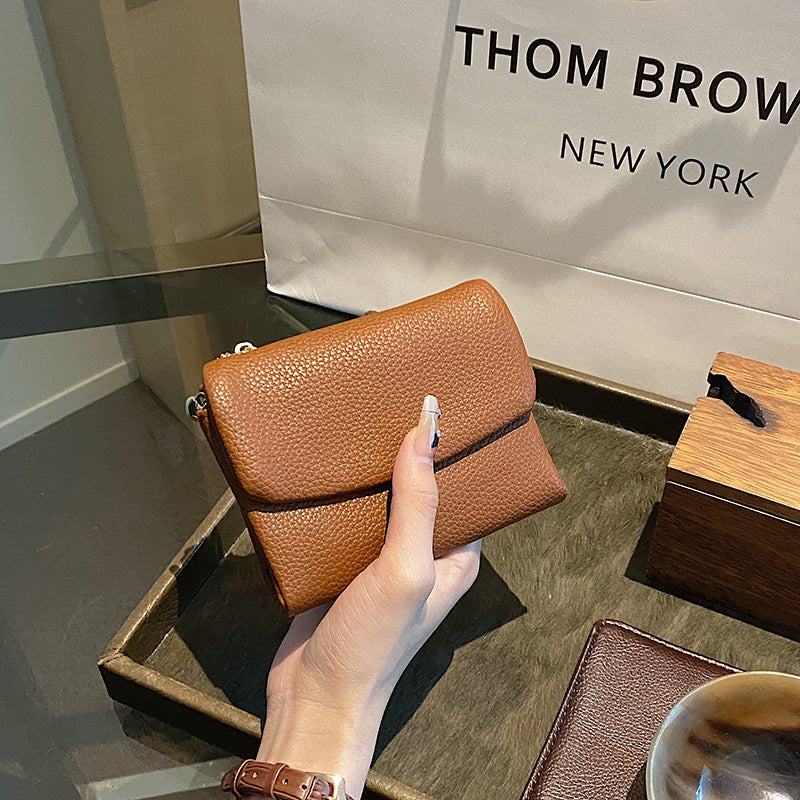 🔥✨【⏰ Ограничена времева оферта】Унисекс портфейл от естествена кожа, текстура Pebble, с RFID защита 🔥