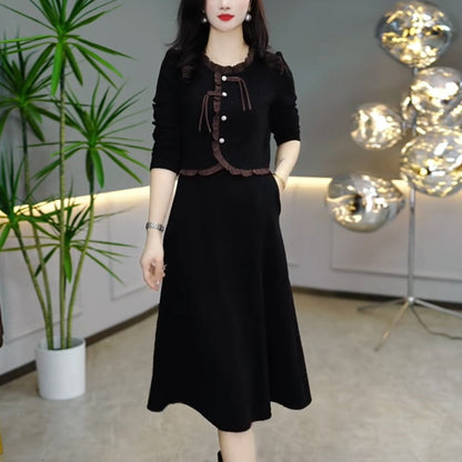 🎀👗【Vruća prodaja】🔥【M-4XL】Jesen i zima nova haljina novog temperamenta