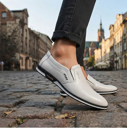 【🔥Płatność przy odbiorze】2026 Męskie skórzane buty w stylu brytyjskim w dużych rozmiarach (50% zniżki)