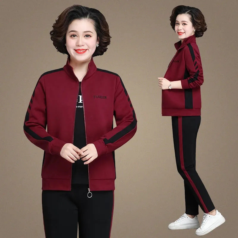 🔥【50% popusta】🔥 Novi jesenski ležerni sportski set, plus veličine【jakna + hlače】【M-5XL】