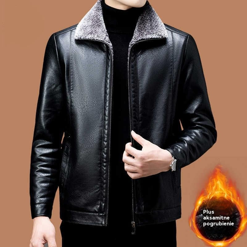 🔥【Gorąca wyprzedaż】🔥【M-3XL】🖤2025 Męska zimowa kurtka z miękkiej, grubej owczej skóry, casualowa