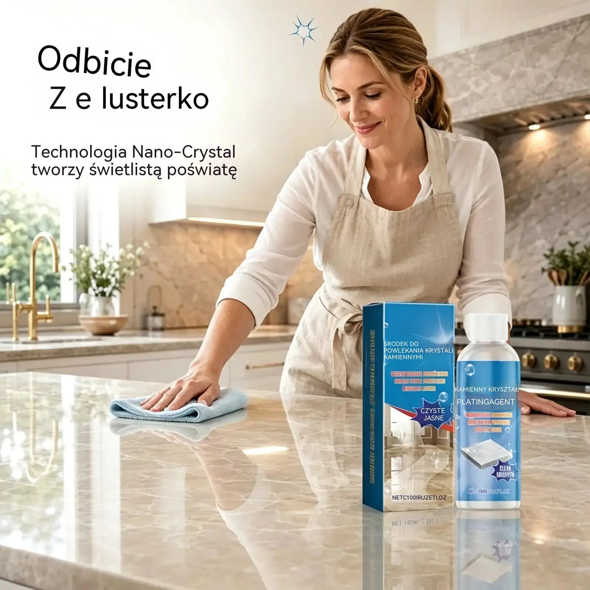 ✨ Środek do czyszczenia i polerowania marmuru: delikatnie czyści, nadaje połysk i chroni zaimpregnowany kamień ✨