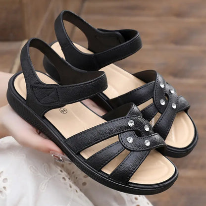 👡【Każda para z 50% rabatem】【36-40】2026 Nowe sandały damskie na koturnie z miękką podeszwą i oddychające