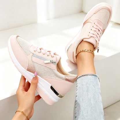 🔥¡Último día con un 50% de descuento! Zapatos ortopédicos elegantes y cómodos para mujer, con cremallera lateral y suela gruesa.