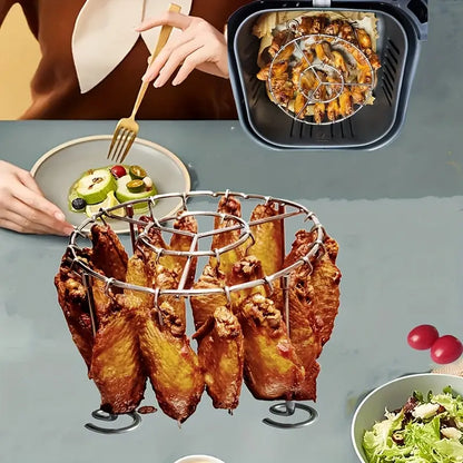 🍢🍖🍗 Grill ze stali nierdzewnej 304, 24 szaszłyki, Beztłuszczowa frytkownica