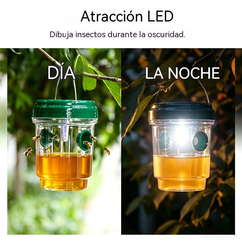 【2 piezas 27 €】🐝☀️ Trampa solar para avispas para patios y jardines 🔋🌿 – Altamente eficiente, recargable, resistente a la intemperie, cubre hasta 500 metros cuadrados.✅️Pago contra entrega