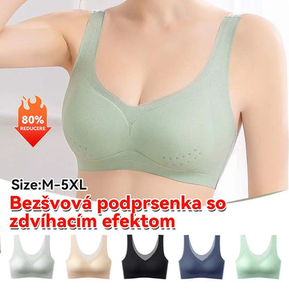🌟👍【4 kusy🔥】👙Dámska podprsenka bez kostíc s predným zapínaním - mäkká a pohodlná