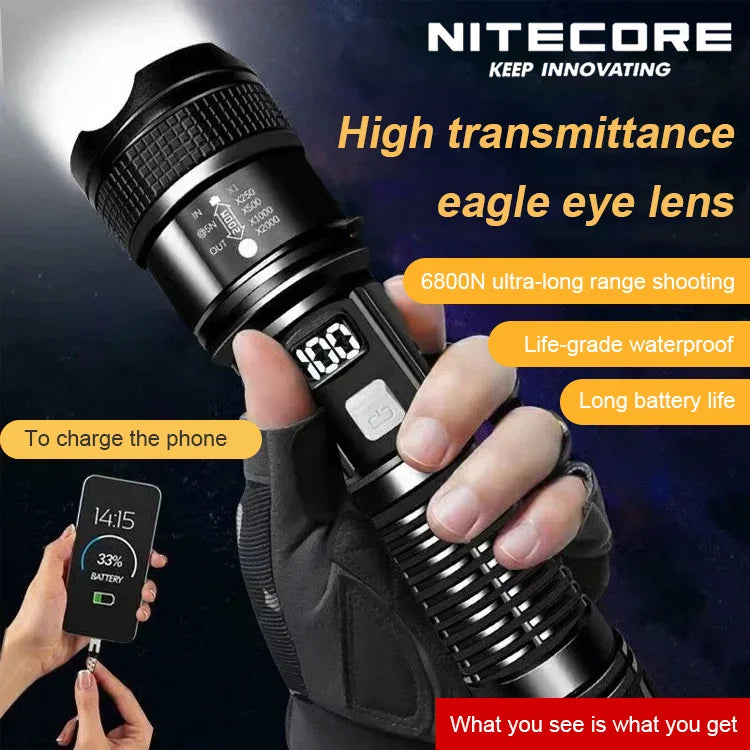 🆕🔦【Ograniczona czasowo zniżka】💥Nowa latarka patrolowa do użytku na zewnątrz, duża moc i duży zasięg