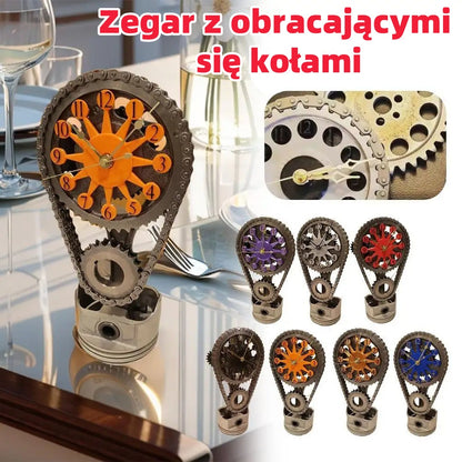 🔥【Kup 1 dostań 1 za darmo】Zegar z obracającymi się kołami