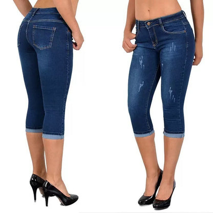 💕👖【40-120kg】 Jeans elásticos de verano que estilizan la figura. ✅️Pago contra entrega