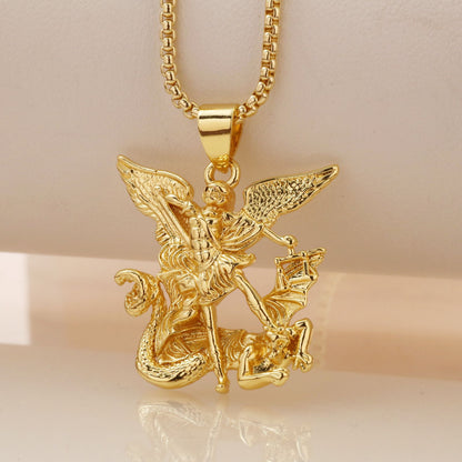 💥Naszyjnik z aniołem stróżem w trzech kolorach złota – Elegancki i symboliczny – Idealny na co dzień lub na prezent – Subtelny i pełen znaczenia ✨💛🪽