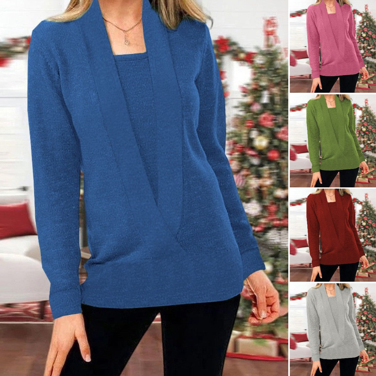 🔥🌿【Ograniczona ilość】2025 Nowy modny damski sweter z dzianiny, wczesnowiosenna ochrona przed zimnem