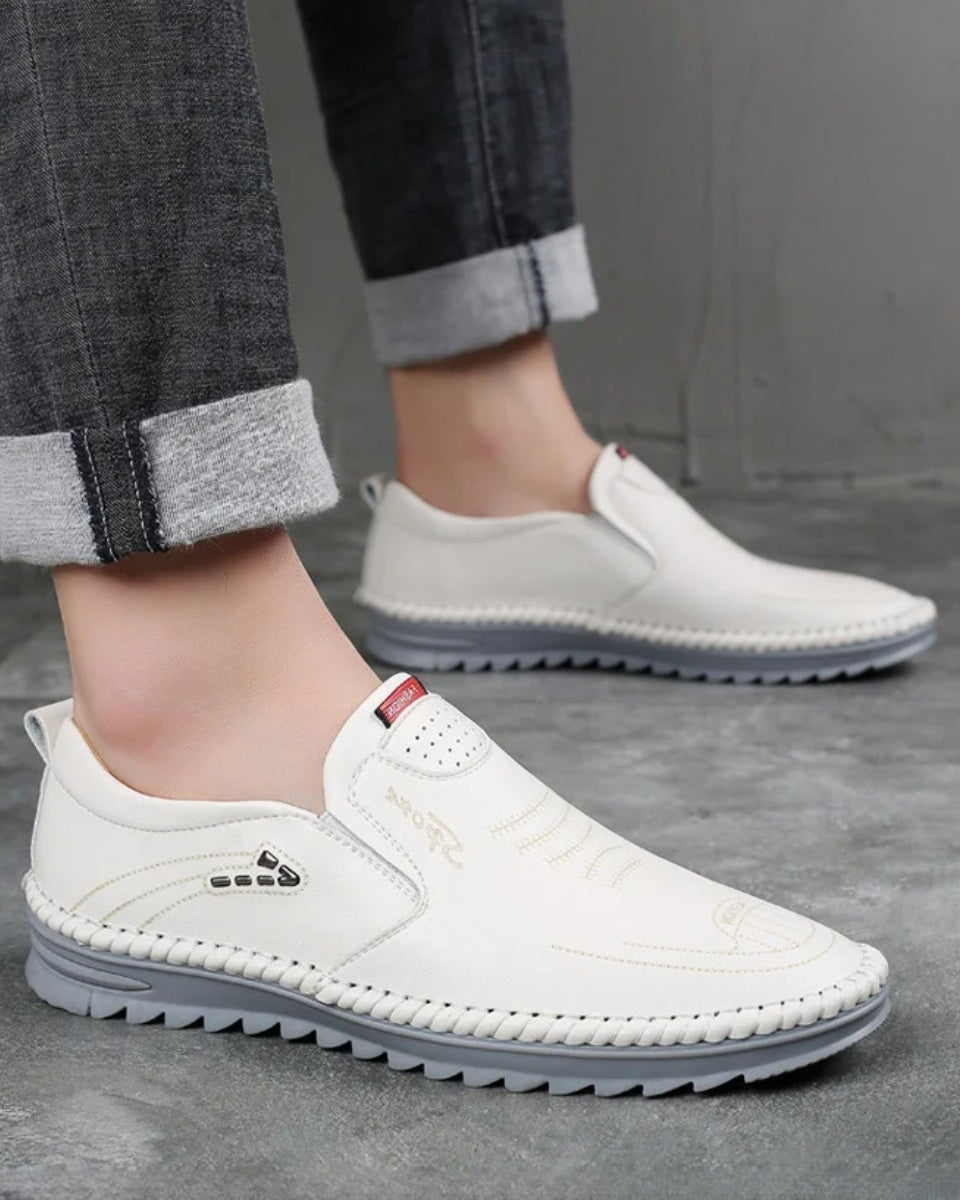 🥰Nowości letnie👟[S-5XL] 2025 modne letnie męskie skórzane buty casualowe⚡Wygodne i oddychające,⚡Ręcznie robione