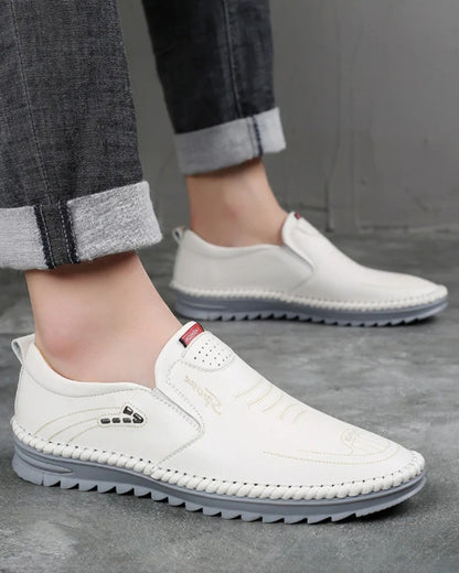 🥰Nowości letnie👟[S-5XL] 2025 modne letnie męskie skórzane buty casualowe⚡Wygodne i oddychające,⚡Ręcznie robione