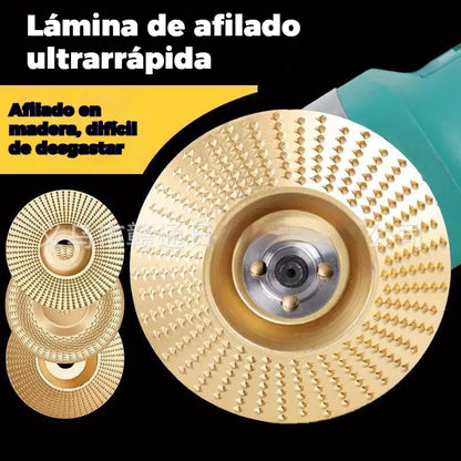 ⚙️🧰【3 piezas】 Disco multifuncional para dar forma a la lijadora angular para madera ✅️Pago contra entrega