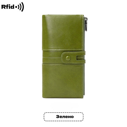 💼🔥【Časovno omejen popust】Večfunkcijska denarnica, ročno izdelano usnje, zaščita pred krajo, dvojna zadrga