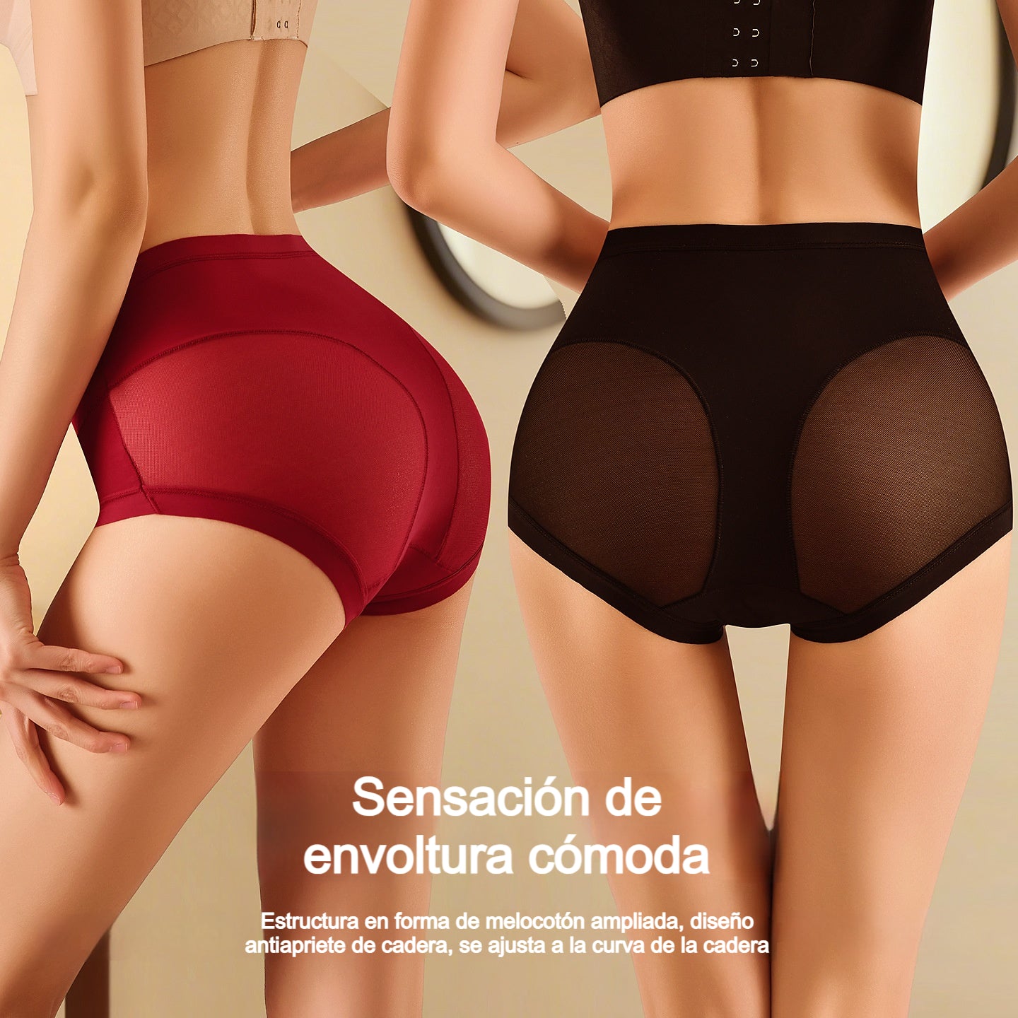 🍑 Ropa interior moldeadora de cintura alta: ¡Levanta y aplana el abdomen en segundos! ✨