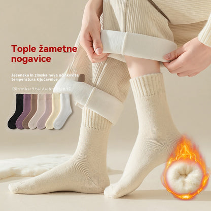 🏆🧦【Kupite 6, dobite 6 gratis】🧦Zimske volnene nogavice proti lupkanju za ženske, zimske nogavice, ki vas grejejo