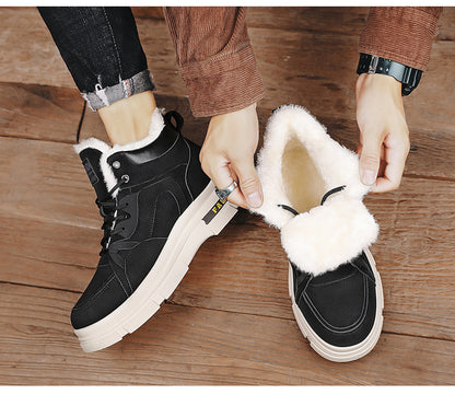 📢Nowości na jesień i zimę💥👞【39–44】2025 Nowe męskie buty na jesień i zimę z grubego aksamitu, ciepłe, Martin