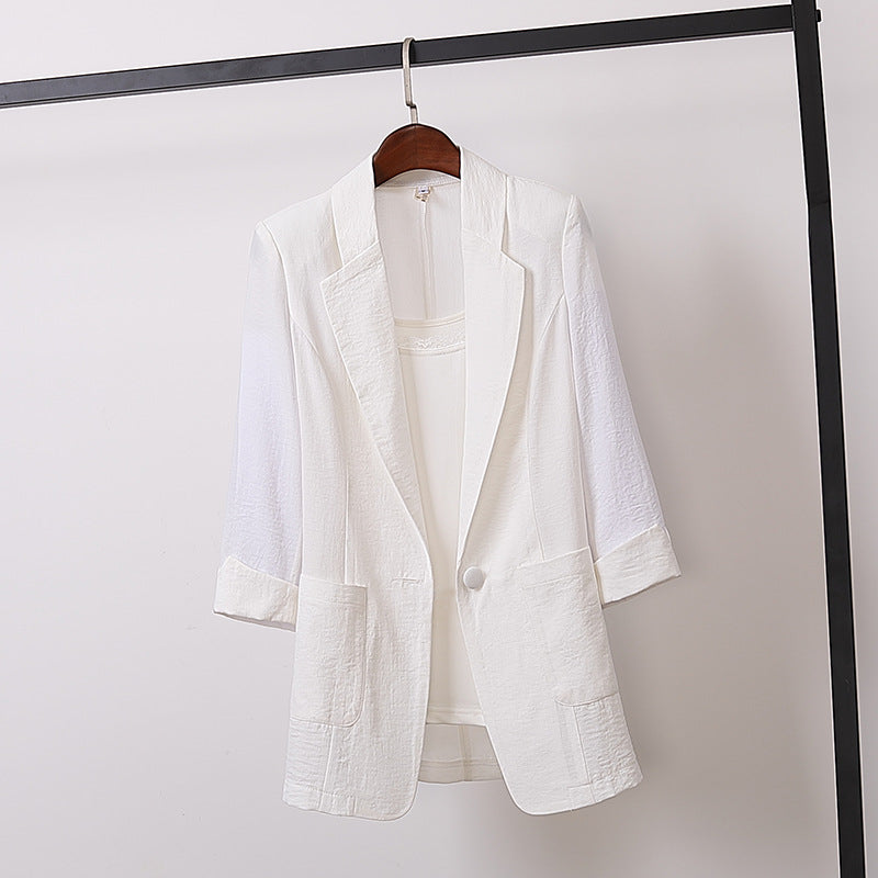 ✨【M-4XL】✨【40-110 kg】Damska kurtka casualowa z bawełny i lnu, luźna, swobodna i modna