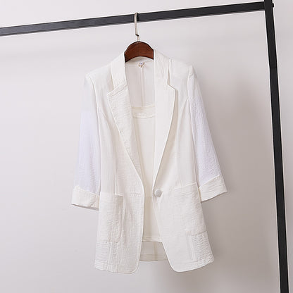 ✨【M-4XL】✨【40-110 kg】Damska kurtka casualowa z bawełny i lnu, luźna, swobodna i modna
