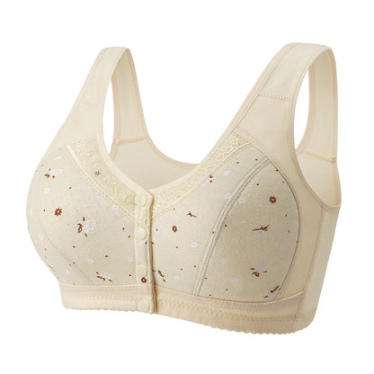 💟【Kup 1, otrzymaj 1 gratis】💌[45-100 kg] Osoby w średnim wieku i starsze bez stalowego pierścienia plus size wygodny koronkowy biustonosz typu kamizelka