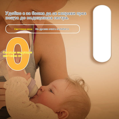 🏡💡Умна LED лампа със сензор за присъствие, лесна за зареждане и практична.