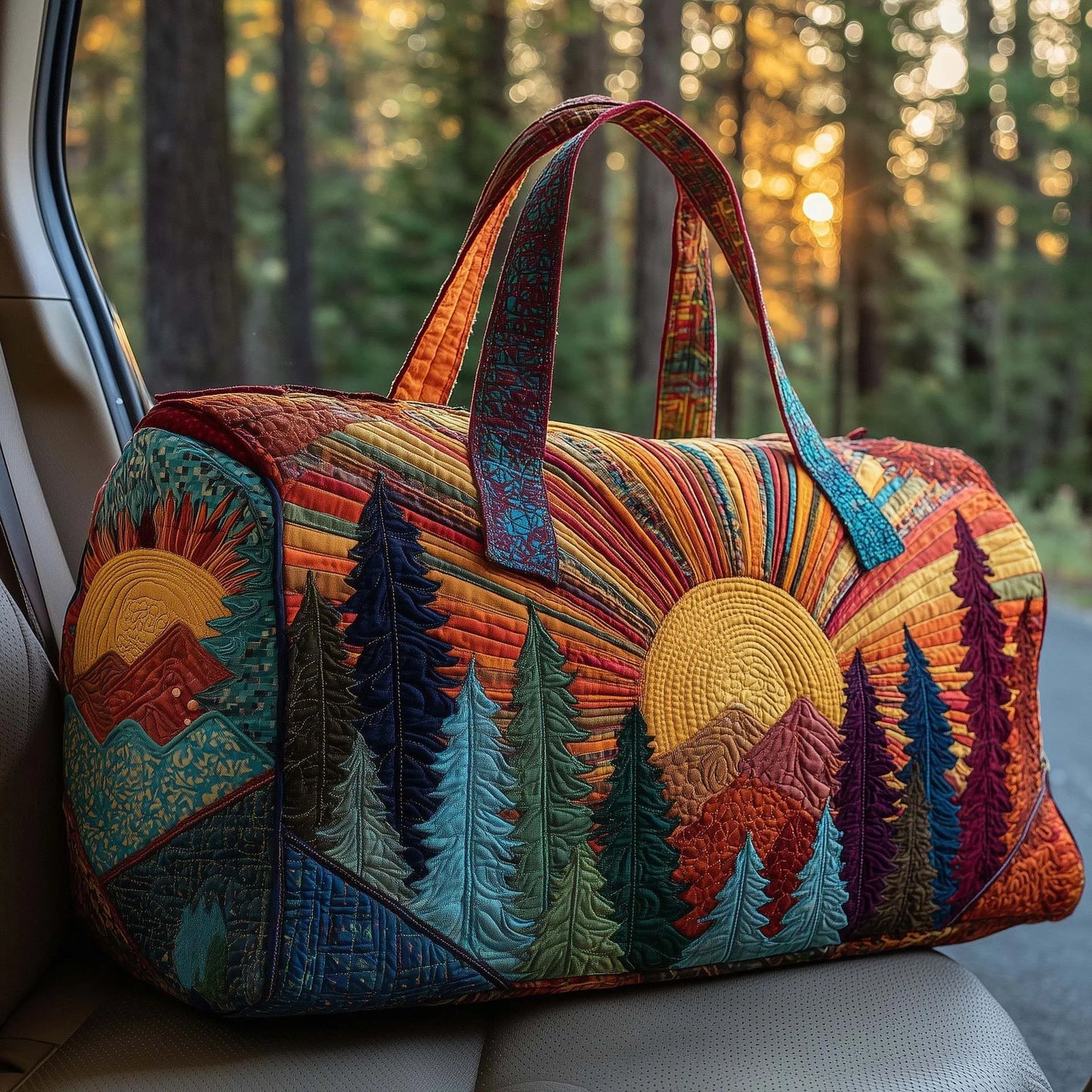 Bolsa de viaje acolchada con estampado nuevo, bolso de mano multifuncional para deporte y gimnasio, ideal para viajes cortos.